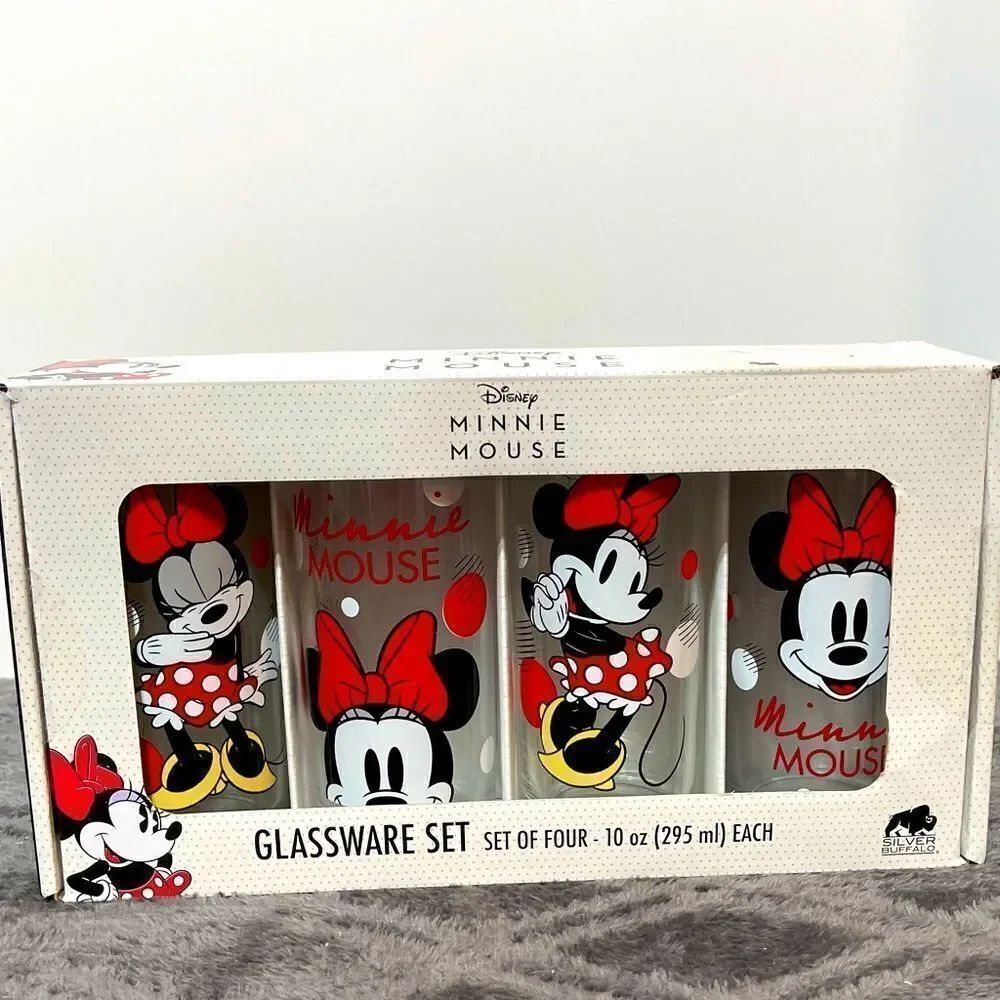 Disney Minnie Mouse Glasses set of 4 NWT
